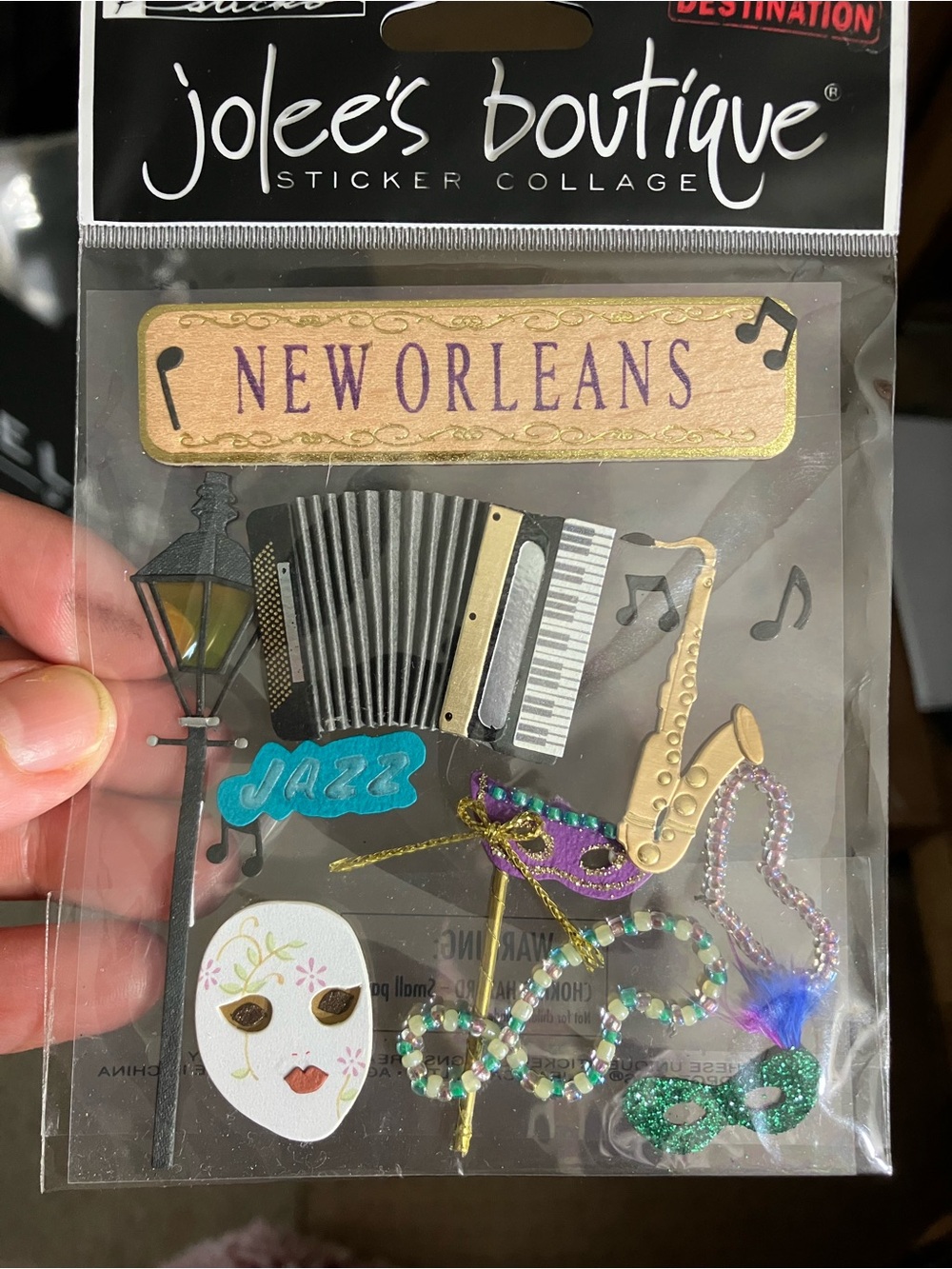 Jolee's Boutique New Orleans Jazz Sticker Collage